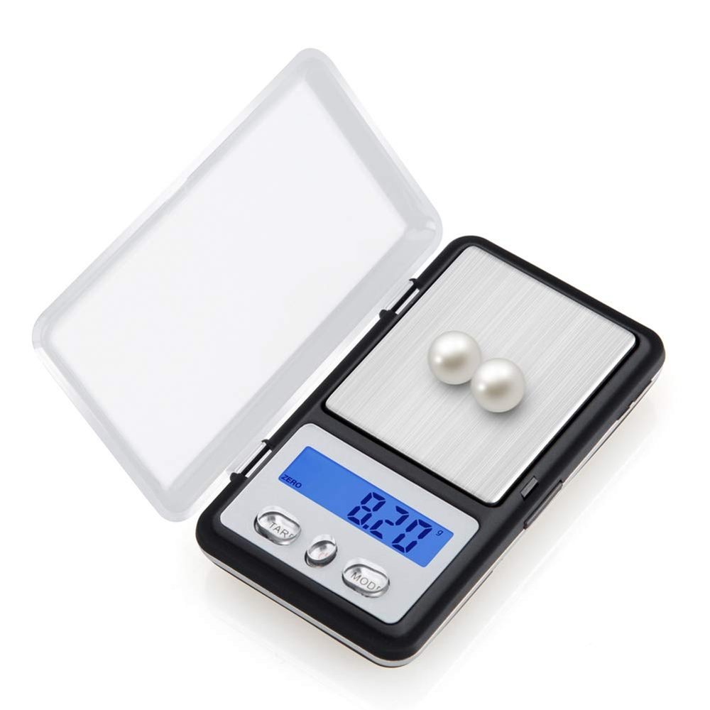Digital Display Precision Jewelry Scale 0.01g Portable Mini Jewelry Scale LCD High Precision Electronic Scale Peeling (Size : 100g/0.01g) (200g/0.01)