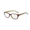 Stylish Blue Light Blocking Reading Glasses for Men WomenProgressive Multifocus Readers with Spring Hinges (Color : Brown, Size : 3.0x) view 1