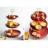 ISCBAFYX Festive Cake Stand: A Vibrant Multi-layer Fruit Plate for Snacks and Sweets view 4
