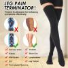Beister Medical Compression Tights for Women & Men, Class 2 Open Toe Thigh High Pantyhose, 20-33 mmHg Graduated Support for Varicose Veins, Edema view 2