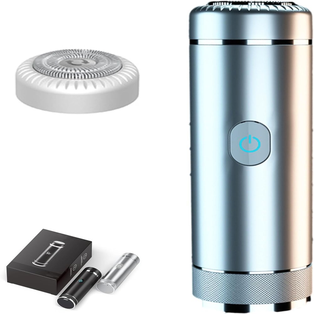 Aweshave Trimmer, Aweshave Dapper, The Dapper Premium Body Trimmer for Balls and Body, Aweshave Ball Trimmer, Aweshave 2.0 Premium Body Trimmer for Balls and Body (Silver+1 Head)