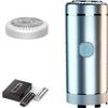 Aweshave Trimmer, Aweshave Dapper, The Dapper Premium Body Trimmer for Balls and Body, Aweshave Ball Trimmer, Aweshave 2.0 Premium Body Trimmer for Balls and Body (Silver+1 Head) view 1