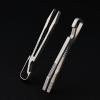 Miniature Picking Tool, Stable Precision Tweezers, Fine Tip Tweezers, Lightweight Hobbyist Tweezers, Pick Up Tweezers with Light Key Chain, Survival Tool for Camping Climbing Travel and Home view 2