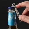 Miniature Picking Tool, Stable Precision Tweezers, Fine Tip Tweezers, Lightweight Hobbyist Tweezers, Pick Up Tweezers with Light Key Chain, Survival Tool for Camping Climbing Travel and Home view 3