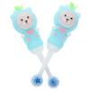 HAPINARY Kids Toothbrush 2pcs Soft Bristle Manual Children Toothbrush with Rounded Heads Blue Age 0-9 for Gentle Cleaning Fruit Bear Design view 1