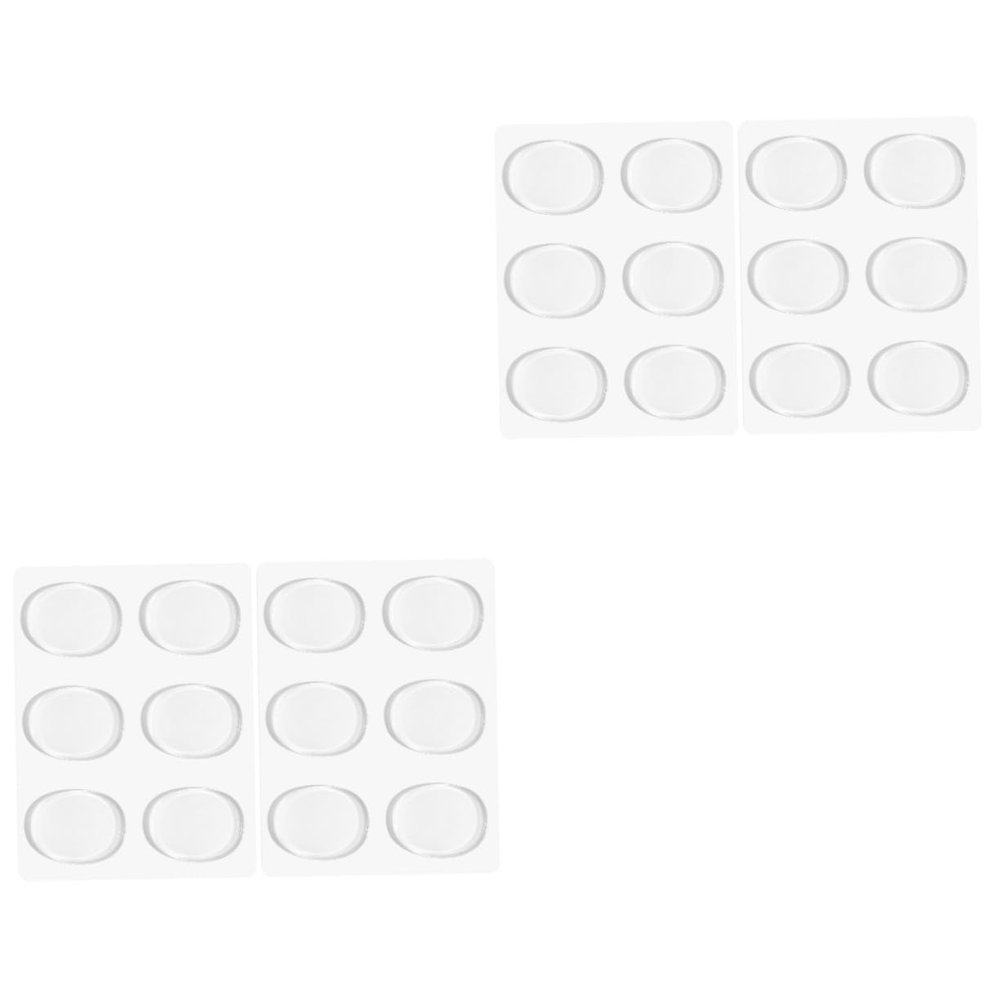 FOMIYES 12pairs Heel Stickers Invisible Feet Protectors Wear-Resistant for High Heels Prevent Slipping in Shoes Comfortable for Walking