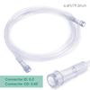 Agooteam 3 Pack Oxygen Mask for Adult Face with 7' Tube & Adjustable Elastic Strap- Size XL (Clear) view 3