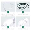 Agooteam 3 Pack Oxygen Mask for Adult Face with 7' Tube & Adjustable Elastic Strap- Size XL (Clear) view 4