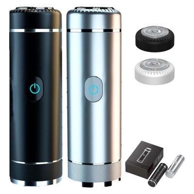 Aweshave 2.0 Premium Body Trimmer, Aweshave 2.0 Premium Body Trimmer for Ball and Body, Aweshave Dapper Shaver, Waterproof Electric Razor for Men with Replaceable Ceramic Blade (Black+Silver+2 Head)
