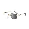 Becool fish Fashion Polygon Metal Reading Glasses for MenPhotochromic Blue Light Blocking Readers Anti UV Sunglasses (Color : Gold, Size : 1.5x) view 1