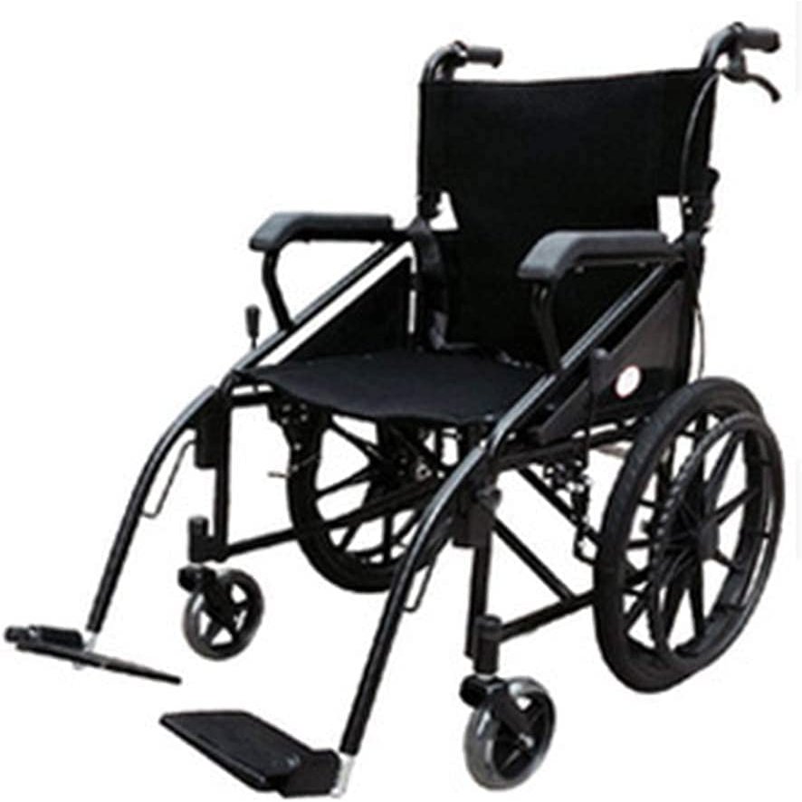 Wheelchairs Manual Self Propelled Wheelchairs for Aldults and Elderlys Lightweight Transport Wheelchair with Locking Hand Brakes and Footrest Lightweight