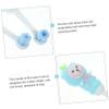 COLLBATH Kids Toothbrush 2pcs Soft Bristle Round Head Children's Toothbrush Set Cute Bear Design Gentle Cleaning for Toddlers 0-9 Years Old Oral Care view 4