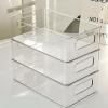 Julyue Transparent Desktop Storage Box Acrylic Makeup Storage Organizer Bins, Stackable Pantry Organization and Storage Baskets for Fruits Vegetables Snacks view 3
