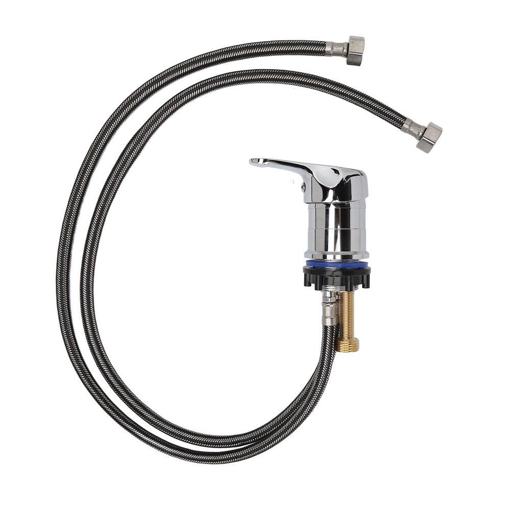 Blanketswarm Salon Shampoo Bowl Faucet,Hot Cold Mixer Valve Replacement Shampoo Bowl Hair Accessories 31.5in Zinc Alloy Shampoo Bowl Faucet Hose for Shampoo Bed