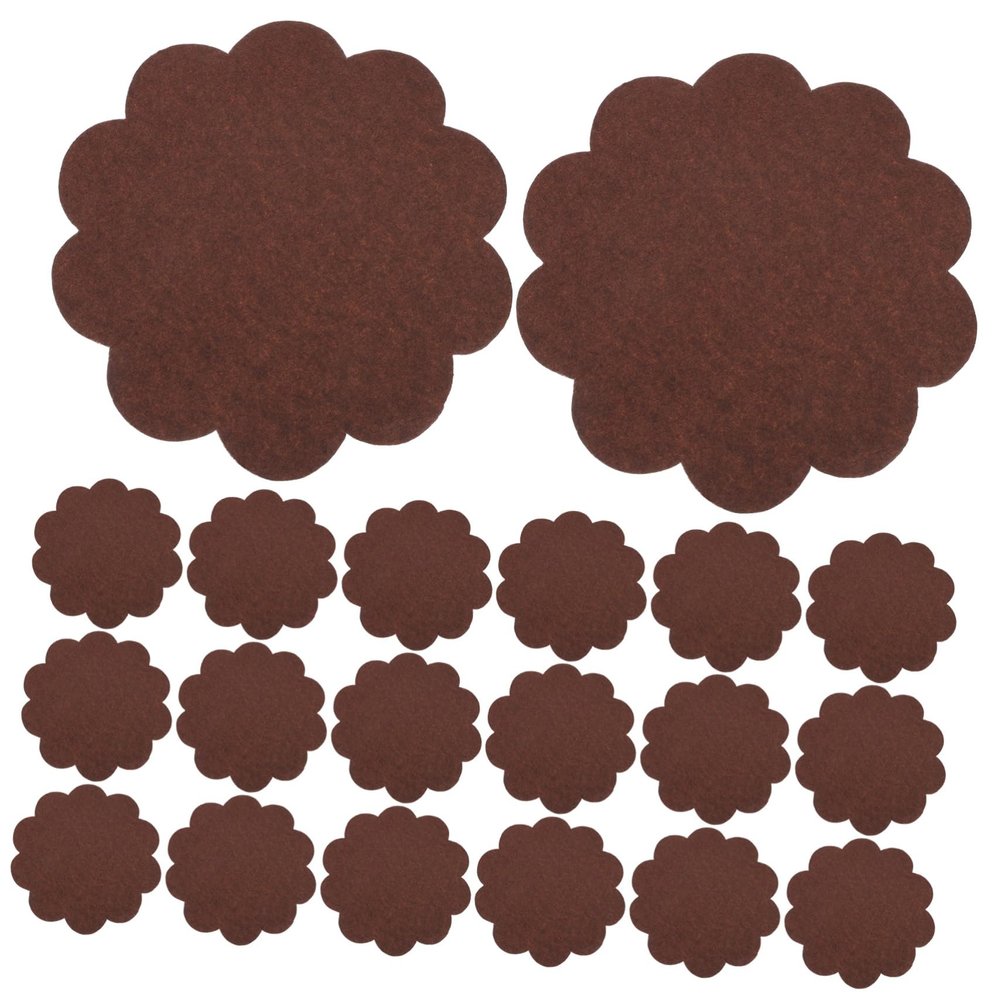 COLLBATH Greaseproof Baking Paper and Bread Wrapping Paper, 500pcs 15cm Brown Flower-Edge Sheets, Food-Grade Multi-Function Wrap for Sandwiches, French Fries, and Kitchen Use