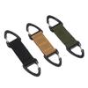 SEWOART Double Sided Hooks 3pcs Mask Ear Hook Nylon Webbing Buckle Backpack Buckle Anti-Slip Multifunction Earmuffs Black Green Khaki view 1