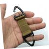 SEWOART Double Sided Hooks 3pcs Mask Ear Hook Nylon Webbing Buckle Backpack Buckle Anti-Slip Multifunction Earmuffs Black Green Khaki view 3