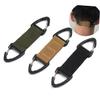 SEWOART Double Sided Hooks 3pcs Mask Ear Hook Nylon Webbing Buckle Backpack Buckle Anti-Slip Multifunction Earmuffs Black Green Khaki view 4