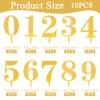 0-9 Number For 5.9in Cake Topper, Shiny Acrylic Number Cake Toppers,Cake Decorations,Birthday Party Cake Topper for Birthday Party Wedding Anniversary view 2