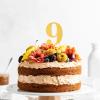 0-9 Number For 5.9in Cake Topper, Shiny Acrylic Number Cake Toppers,Cake Decorations,Birthday Party Cake Topper for Birthday Party Wedding Anniversary view 4