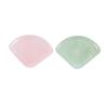 FRCOLOR Massage Stone Fan Shaped Gua Sha Board Scraping Plate for Pain Relief Body Massage Tool Random Color view 1