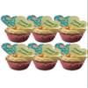 20 Pre-Cut Mixed Easter Hearts Edible Wafer Paper Cake Toppers Decorations view 1