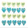 20 Pre-Cut Mixed Easter Hearts Edible Wafer Paper Cake Toppers Decorations view 2