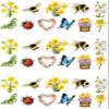 33 Stand Up SPRING Themed Edible Wafer Paper Cake Toppers Decorations view 2