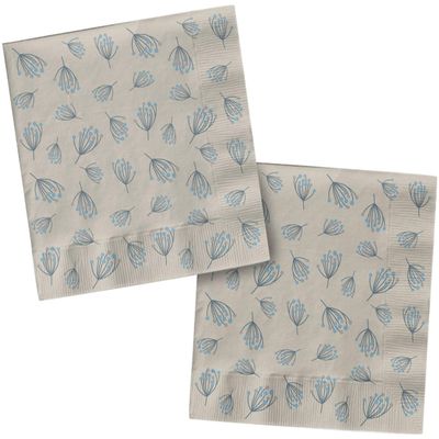 20 Napkins Blooming Baby Boy for Birthday and Theme Party | 33 x 33 cm | Paper Napkins Napkins Table Decoration