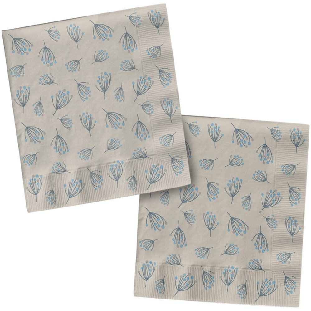 20 Napkins Blooming Baby Boy for Birthday and Theme Party | 33 x 33 cm | Paper Napkins Napkins Table Decoration