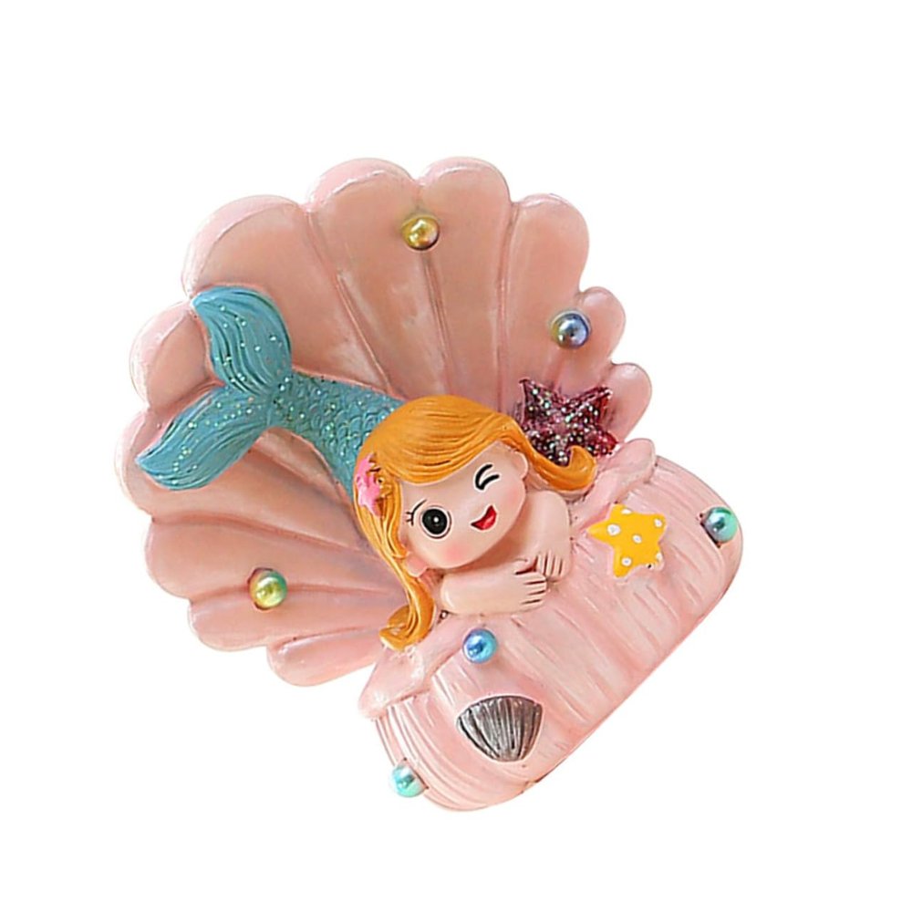 OUNONA Mermaid Adornment Cake Topper Resin Mermaid Cake Decor for Birthday Party Desktop Decor Craft
