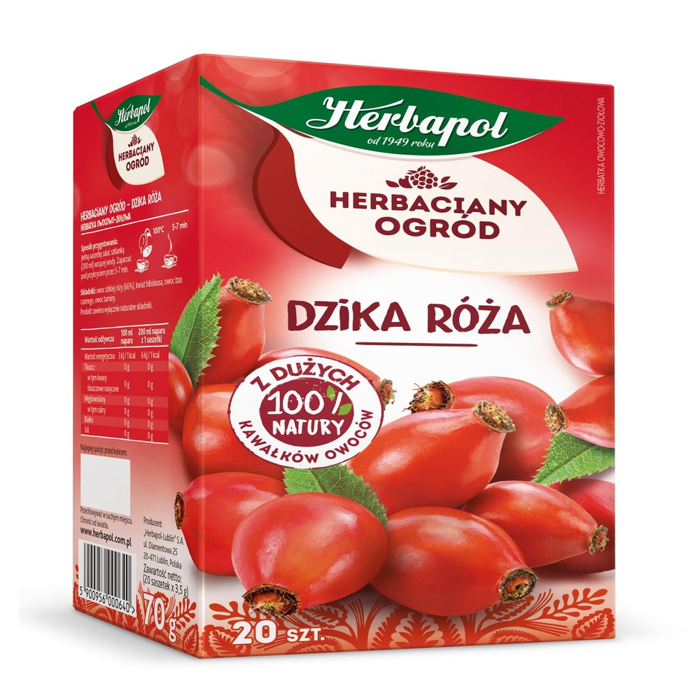 Rosehip Tea Natural Pure And Refreshing Herbal Fruit Infusion Herbapol (1)