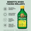 Mollers | Omega 3 Cod Liver Oil | Omega-3 Dietary Supplements with EPA, DHA, Vitamin A, D and E | Superior Taste Award | Pure & Natural cod Liver Oil | Lemon | 250 ml x 3 view 2