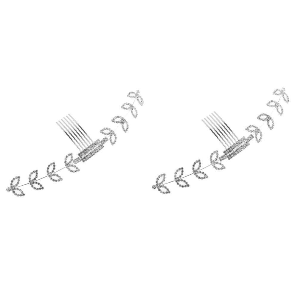 FRCOLOR 2pcs Adjustable Mask Extender Buckle for Mask Strap Rhinestone Comb Headwear for Hair Accessories Buckle