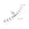 FRCOLOR 2pcs Adjustable Mask Extender Buckle for Mask Strap Rhinestone Comb Headwear for Hair Accessories Buckle view 3