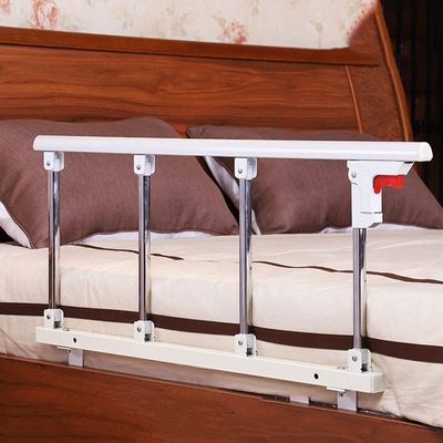 WQZStar Bed Rail for Elderly,Side For Elderly Bed Fence Retractable Railing Foldable Bed Rail Safety Side For Elderly Adults Assist Handle Bed Railing Metal Grip Bed Side Handrail