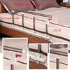 WQZStar Bed Rail for Elderly,Side For Elderly Bed Fence Retractable Railing Foldable Bed Rail Safety Side For Elderly Adults Assist Handle Bed Railing Metal Grip Bed Side Handrail view 4
