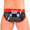 ABWL Latex Briefs for Men,Natural Rubber Men's Latex Shorts Underwear,Latex Man Panties Cosplay Costume Party Clubwear, Black, XL view 3