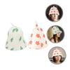 Healeved 6pcs Felt Bath Hats for Women Sauna Bath Hat Absorbent Sauna Reusable Felt Showering for Bathing view 3