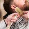 Baluue Beard Brush for Men Portable Bristle Brush Wooden Handle for Grooming and Styling Beards Lightweight and Compact Design for for Valentine Day and Birthdays view 3