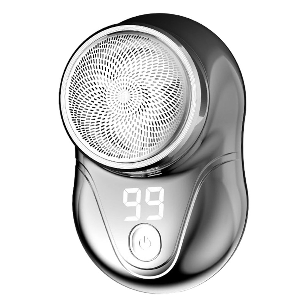 Travel Shaver, Waterproof Electric Shaver USB Rechargeable Portable High Speed Shaver LED Display Fast Charging Pocket for Men Travel Home