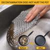 KOMUNJ 2 pieces cast iron cleaner, cast iron cleaner, ring cleaner with hanging ring for frying pans, grill pans or woks and more view 4