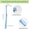2 Pcs Interspace Toothbrush,Single Tufted Toothbrushes with Cover,End-tuft Interdental Toothbrushes,Slim Interspace Teeth Brush for Dental Cleaning for Deep Cleaning Sensitive Gums view 2