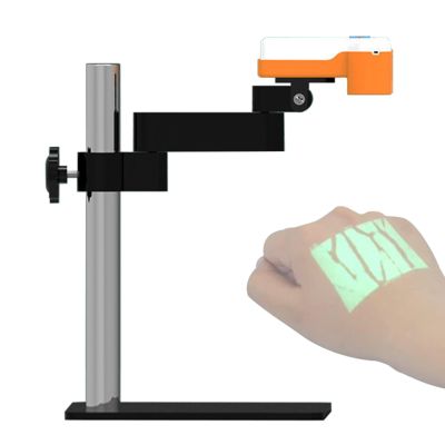 Quixnova Vein Finder For Injection, Portable Vein Locator Detector with 4 Light Colors and 2 Modes for Elderly Children Easy Finding Subcutaneous Veins Device,B