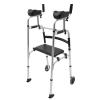 LANNADD Walking Aid, Folding Upright Rollator Mobility Walker, Disability Aids Walkers, Adjustable Rollator for Elderly Upright Walker Ideal for People Who Can't Keep Their Balance view 1