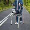 LANNADD Walking Aid, Folding Upright Rollator Mobility Walker, Disability Aids Walkers, Adjustable Rollator for Elderly Upright Walker Ideal for People Who Can't Keep Their Balance view 3