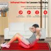 NGARY 360PCS LEDs Red Light Therapy Mat for Body, Red Light Therapy Large Wrap Pad with 660nm and 850nm Near Infrared Light Redlight, Time & Brightness Adjustable, for Body Pain Relief view 3