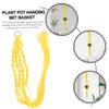BESPORTBLE Hanging Basket Net Rope Plant Pot Hanger Net Hand Knitted Garden Decor Space-saving for Balcony Home Decor view 2