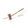 Wooden Massage Hammer Handheld Body Massager for Neck Waist view 2