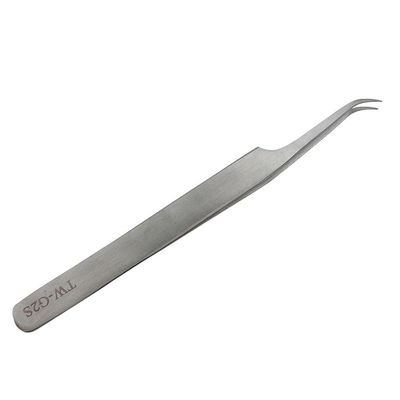 Eyelash Tweezers, Stainless Steel Eyelash Extension Tweezers, Fine Point Lash Tweezer Clip Tool for Clusters False Lashes Makeup